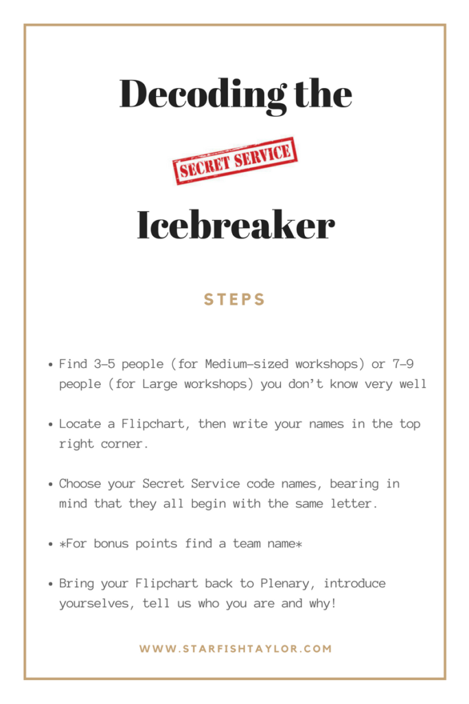Secret Service Icebreaker