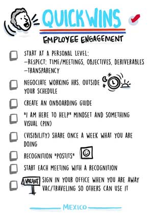 quick wins employee engagement start at a personal level